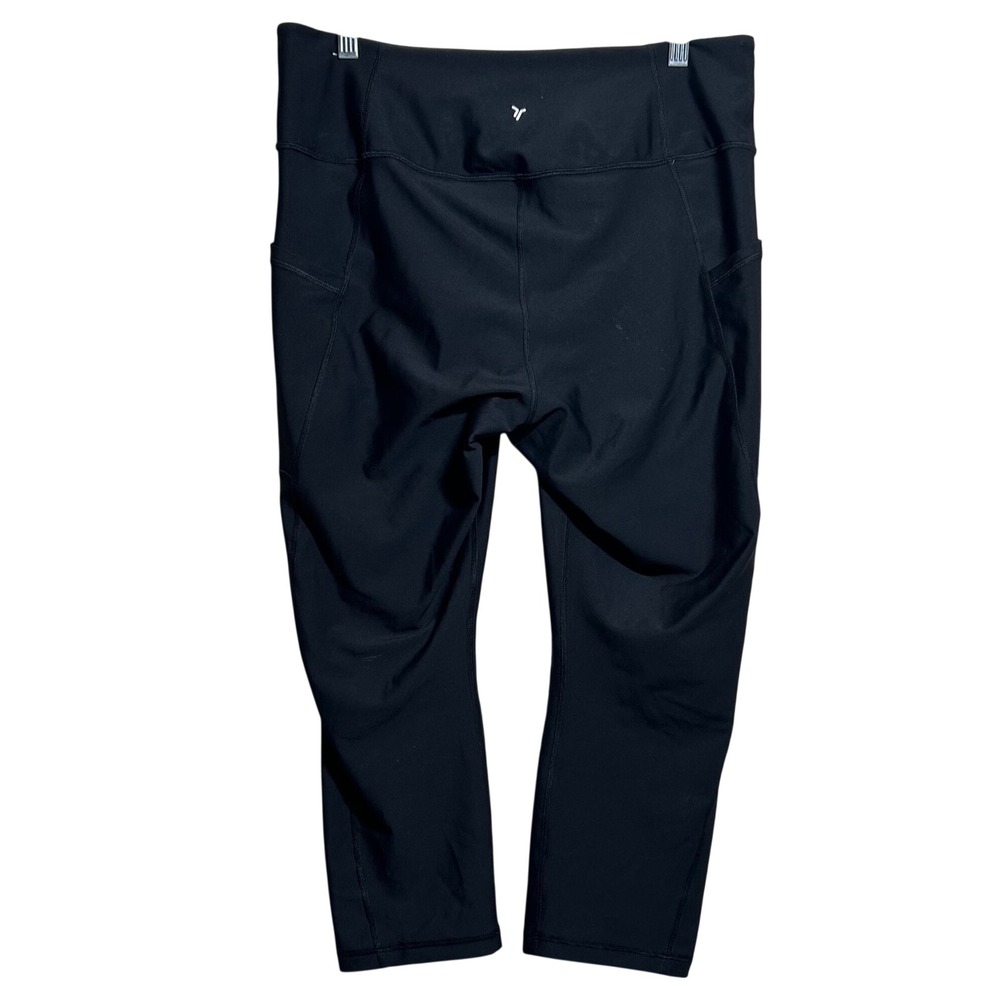 Old Navy Active Powersoft High Rise Leggings Black Go-Dry Cropped XL - Picture 6 of 7